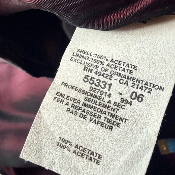 Vintage Cache Burgundy Taffeta Midi Skirt - Picture 8 of 10